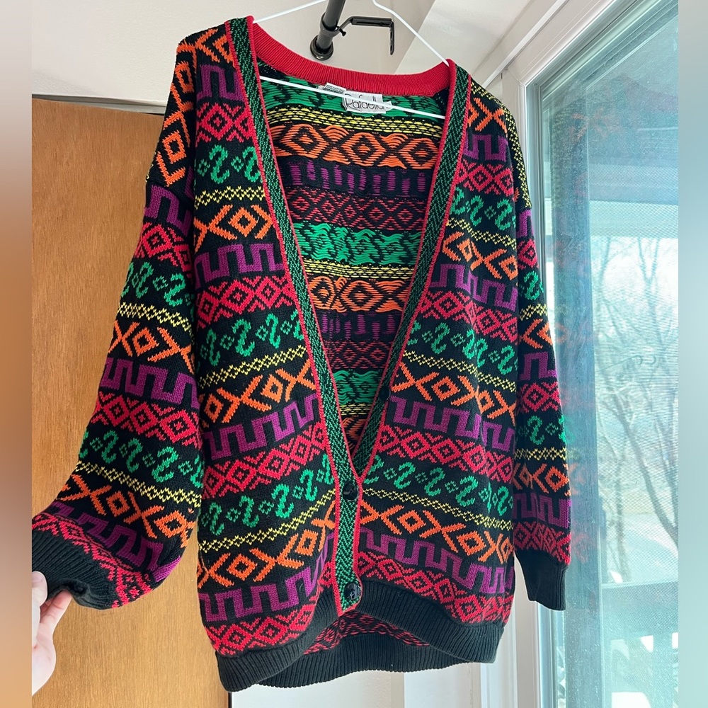 Rafaella Vintage Cardigan Sweater Medium - Picture 2 of 4